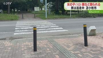 「おい、待て」と声かけられ　10歳の女の子が頭を叩かれる　警察が男の行方を追う　北海道苫小牧市