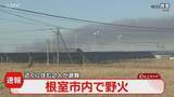 「【速報】自衛隊に災害派遣要請　根室市で野火火災　付近の住民２人避難　草地に燃え広がる」の画像1