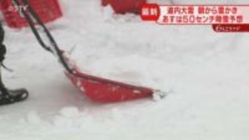 一夜で深い雪に覆われた札幌「いっぺんに降りすぎ…」新千歳で52便欠航　あすは“警報級”恐れ