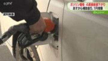 4週連続で値下がり　ガソリン価格163円　あすから補助金5.1円増額　灯油はわずかに値上げ