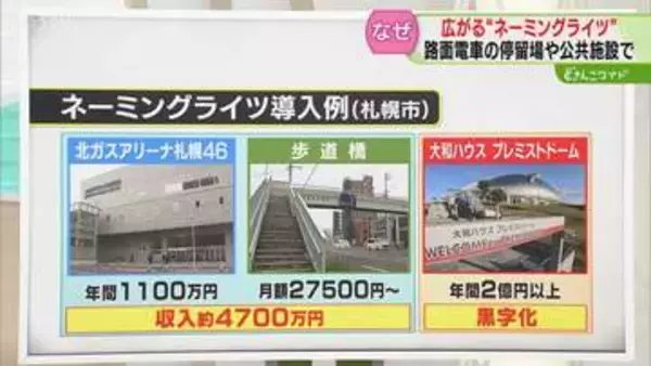 【解説】広告と財源に　ネーミングライツ導入事例　歩道橋やドームでも…広がるか　北海道