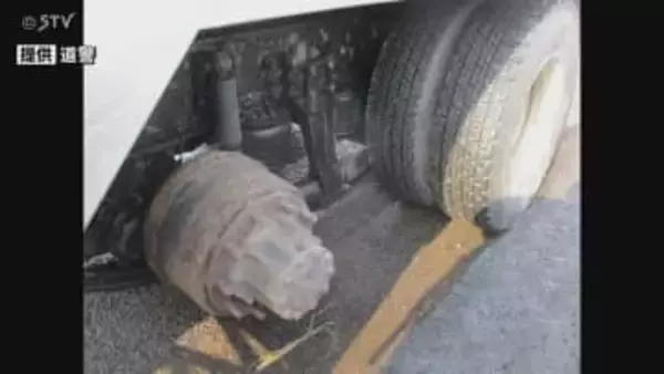【画像】運転手が違和感を感じ…大型タンクローリーからタイヤ脱落 北海道函館市