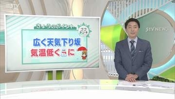 ＜北海道の天気予報＞天気下り坂　気温低く雪になるところも　防寒対策と雪への備えを【ゴゴテンキ】