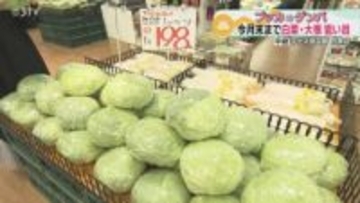 今週末から３割ほど値上がりか　キャベツが狙い目１玉２１４円　白菜や長ネギなど“鍋野菜”は…