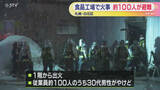 「工場火災で100人が避難　30代男性1人が右手やけど　工場内では総菜を製造　札幌市白石区」の画像1