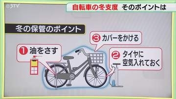 【解説】自転車の冬支度　油をさすとサビ予防の効果も　晴れた日はカバーを外して換気も重要