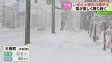 「【中継】膝上まで積もった雪「ひな祭り終わったのに…」朝から断続的に降り続く　北海道・大樹町」の画像1