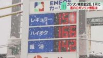 補助金が暫定税率と同額の25.1円に　ガソリン価格は値下げ「だいぶ低くてありがたい」北海道