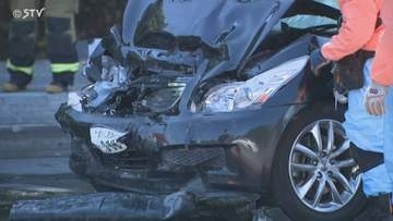 乗用車は数十メートルにわたり“逆走”か　トレーラーと正面衝突　同乗の女性（82）が死亡　北海道旭川市