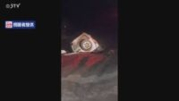 「線路上で車が横転している」JR線路に車進入 低体温症疑いで運転手の男性搬送 北海道・由仁町