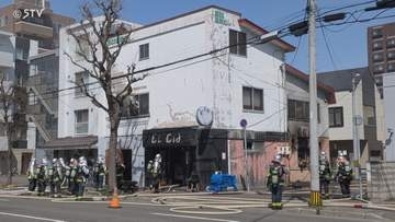 【速報】札幌・円山地区の飲食店で火事「ガスコンロから出火」店舗内部が炎上…消火活動続く　北海道