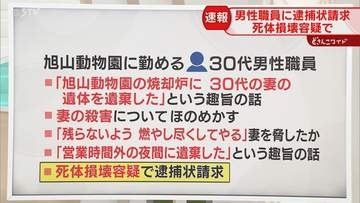 【解説】これまでの経緯　旭山動物園職員の逮捕状請求　焼却炉から人体の一部のようなもの発見