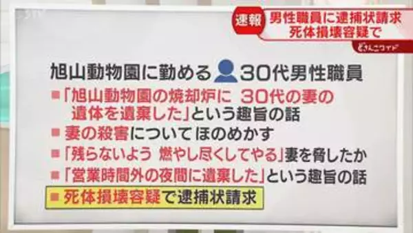 【解説】これまでの経緯　旭山動物園職員の逮捕状請求　焼却炉から人体の一部のようなもの発見