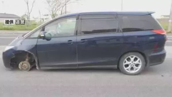 2週間前に交換も…走行中の乗用車からタイヤ外れる けが人なし 北海道網走市
