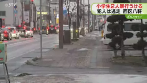 突然見知らぬ人物に殴られる　登校中の小学生の男女　犯人は徒歩で逃走…警察が警戒　札幌市西区