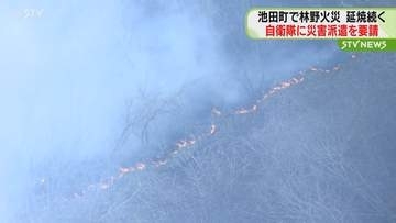 北海道が自衛隊に災害派遣を要請　大規模な林野火災…現在も延焼続く　北海道池田町