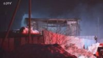 2階建ての事務所兼宿舎で火事 避難の際に飛び降りた男性が足の痛み訴える 北海道江別市