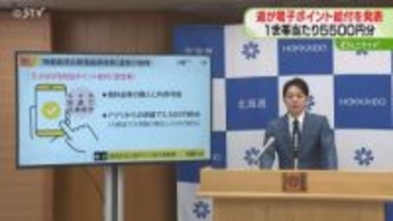 1世帯当たり5500円分　北海道が電子ポイントを給付　食料品などの購入に利用　全世帯が対象