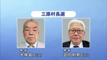 【高知】三原村長選一騎打ち　元小学校校長・大塚昭氏（74）と元衆院議員・武内則男氏（67）
