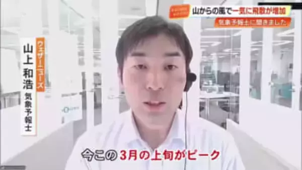 しっかり対策しないとつらい年に…高知の『スギ花粉』は3月上旬がピーク、平年より多い予想