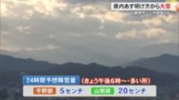 高知でも11日明け方から大雪