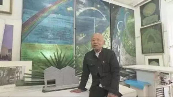 「神戸の壁」保存に尽力　現代美術家・三原泰治さん神戸で自宅ギャラリー公開