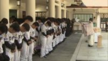 阪神タイガースが甲子園球場のある西宮市内の神社でシーズン開幕前の必勝祈願