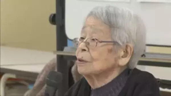 戦争の悲惨さを語り継ぐ　99歳女性が朝来市の小学校で平和学習講演