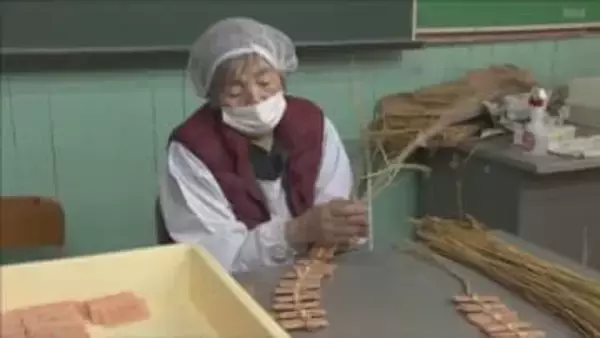 新温泉町　冬のおやつの定番「かきもち」作りが最盛期