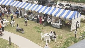 尼崎市にある大規模物流施設で　津波などの大災害を想定し建物の屋上に避難する訓練