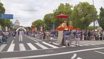 「姫路お城まつり」時代体感パレード　千姫輿入れ行列や大名行列に歓声