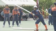 消防団が消火技術を競う　兵庫県消防操法大会