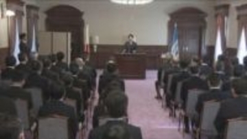 兵庫県庁で仕事始め　斎藤知事「未来を切り開く１年に」