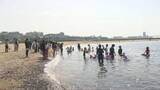 「子どもたちが夏を満喫　大蔵海岸海水浴場で海開き」の画像1