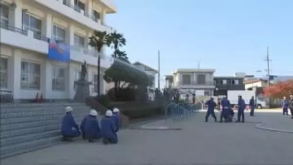 南あわじ市で防災訓練　南海トラフ巨大地震を想定