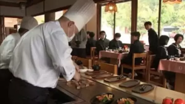 新温泉町　卒業記念の但馬牛使った給食　中学３年生が思い出づくり