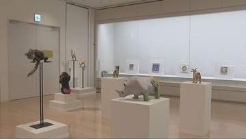 紙で作ったユニークな生き物たち　神戸市兵庫区で秋山美歩さんの特別展