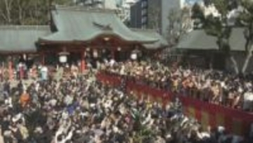 生田神社で節分祭 神戸のご当地アイドルなどが参加