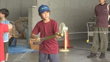 竹で水鉄砲を作ろう！洲本市　親子で環境問題を学ぶ