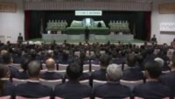 交通事故処理中に殉職の男性警部　兵庫県警で公葬執り行われる