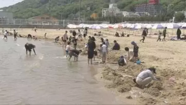 「アサリご飯にしようかな！」　神戸・須磨海岸で潮干狩り始まる