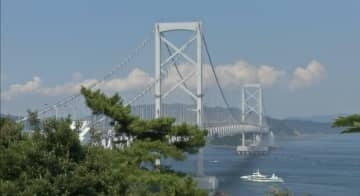 大鳴門橋自転車道の起工式　淡路島と徳島県を結ぶサイクルロード
