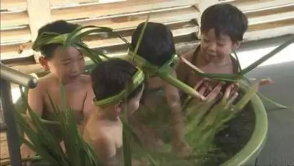 子どもたちよ、健やかに！　城崎温泉でしょうぶ湯まつり