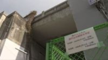 壁面の一部が落下　兵庫区の「湊川トンネル」歩道の通行止め解除