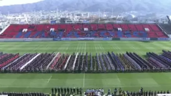 全国高校ラグビー大会が花園で開幕　熱戦始まる　関西学院西浦キャプテンが選手宣誓