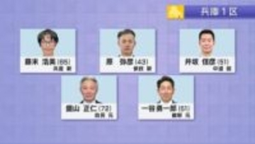 衆議院選挙　1月27日公示　兵庫県内の候補者は　12区で53人が届け出