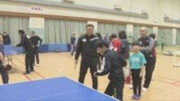 加古川市拠点の実業団卓球チームが神戸市で地域交流イベント　トップ選手が直接指導