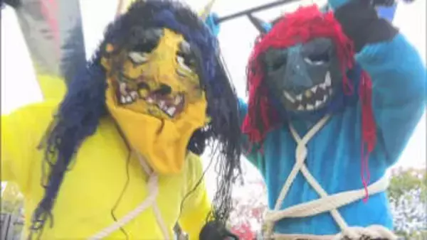 姫路市の認定こども園では一年の健康と幸せを願い子どもたちが元気に豆まき