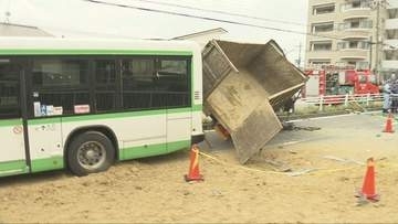 神戸市灘区のトラック追突事故　土砂過積載が「フェード現象」引き起こしたか