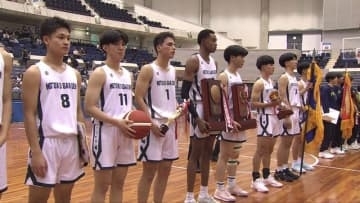 高校バスケ　ウインターカップ県予選決勝　男子は報徳学園　女子は三田松聖が優勝